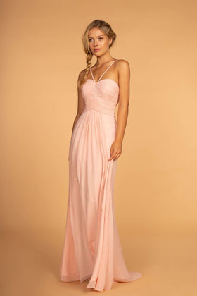Blush Long Chiffon Dress by Elizabeth K GL2607