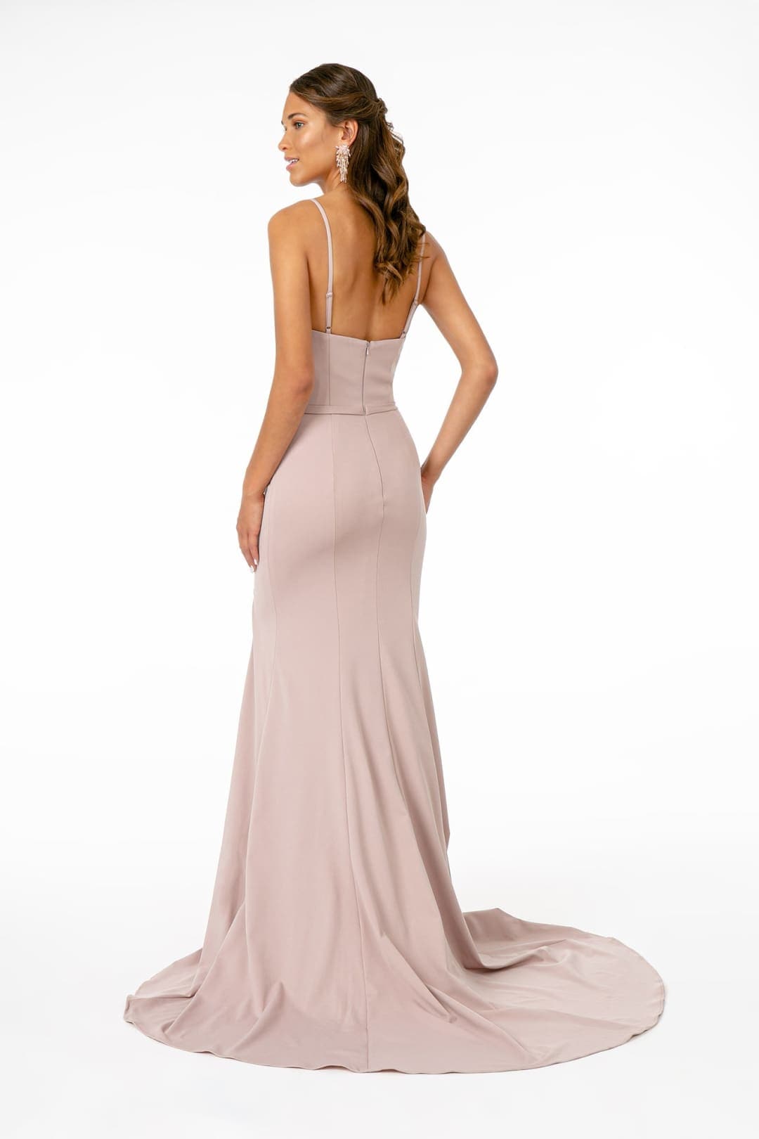Elizabeth K GL2670 Long Mauve Formal Evening Dress
