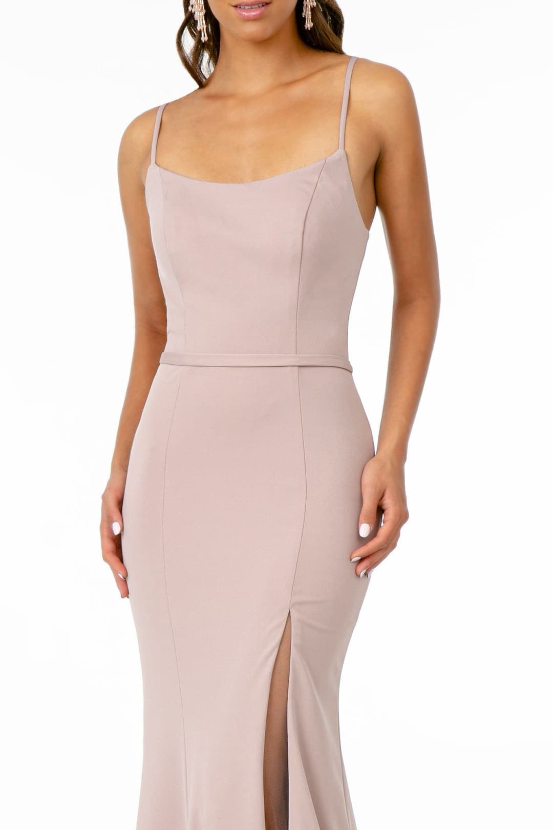Mauve Long Mermaid Gown