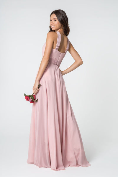 Bridesmaids Long Simple Gown