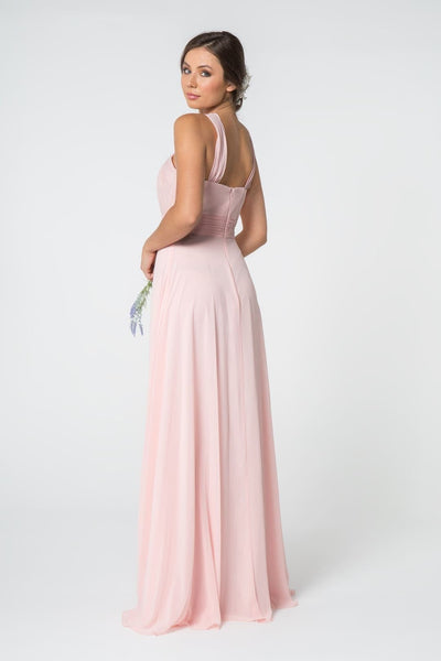 Bridesmaids Long Simple Gown