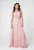 Bridesmaids Long Simple Gown - DUSTY ROSE / S