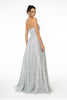 GLS by Elizabeth K GL2921 Mesh A-Line Pageant Gown - Dress