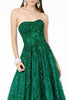 GLS by Elizabeth K GL2921 Mesh A-Line Pageant Gown - Dress