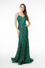 Elizabeth K GL2950 Glitter Sequin Mermaid Prom Gown - GREEN / XS