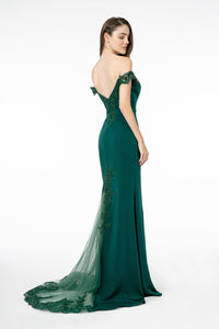 Off The Shoulder Formal Gown - LAS2958