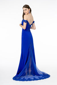 Off The Shoulder Formal Gown - LAS2958