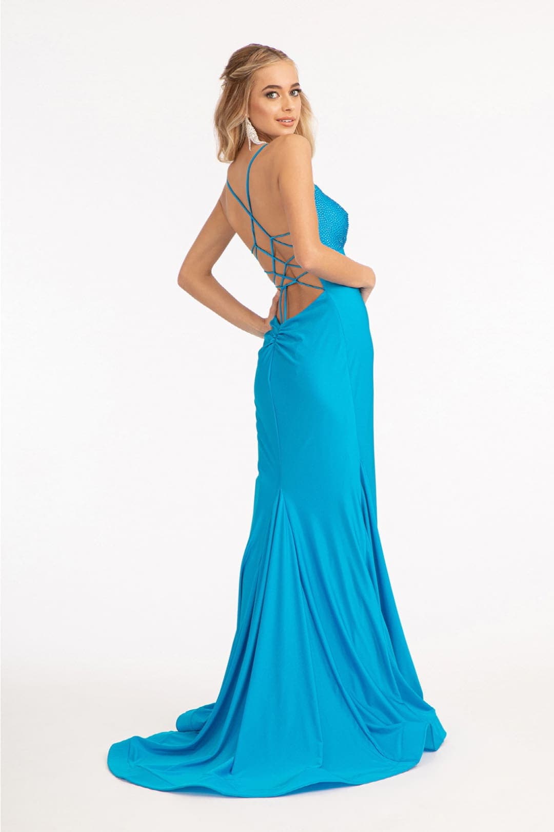 Elizabeth K GL3035 Bodycon Strappy Long Gown - Dresses