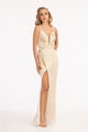 Elizabeth K GL3053 Special occasion Mermaid Dress - Champagne / XS