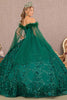 Elizabeth K GL3101 Feather Quinceanera Gown - Dress