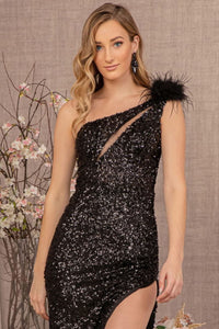 Elizabeth K GL3129 One Shoulder Prom Gown - Dress