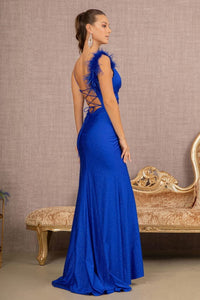 Elizabeth K GL3140 Mermaid Feather Bodycon Dress - Dress
