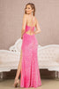 LA Merchandise LAS3147 Velvet Mermaid Prom Dress - Dress