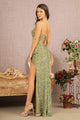 LA Merchandise LAS3147 Velvet Mermaid Prom Dress - Dress