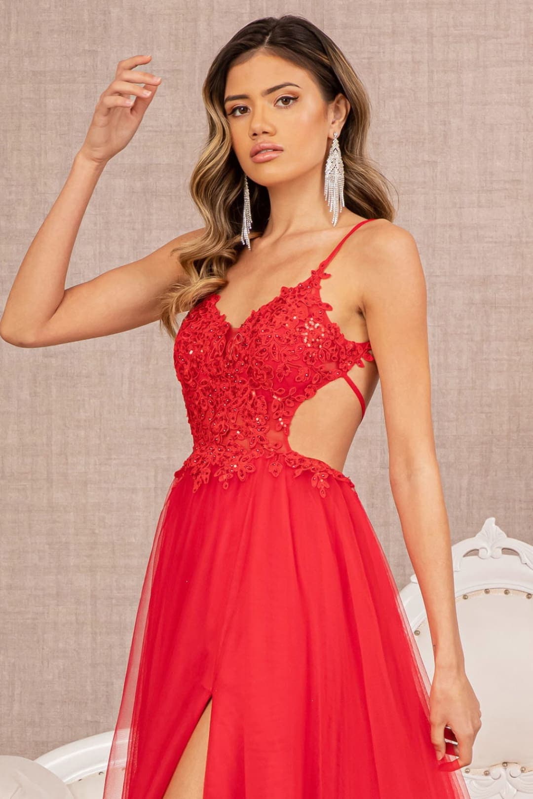 sexiest formal dresses Elizabeth K GL3152 Dress Size:UK12-14 neckline adds a bold Green Dial Seiko Watch Promotion_48HourFlash24