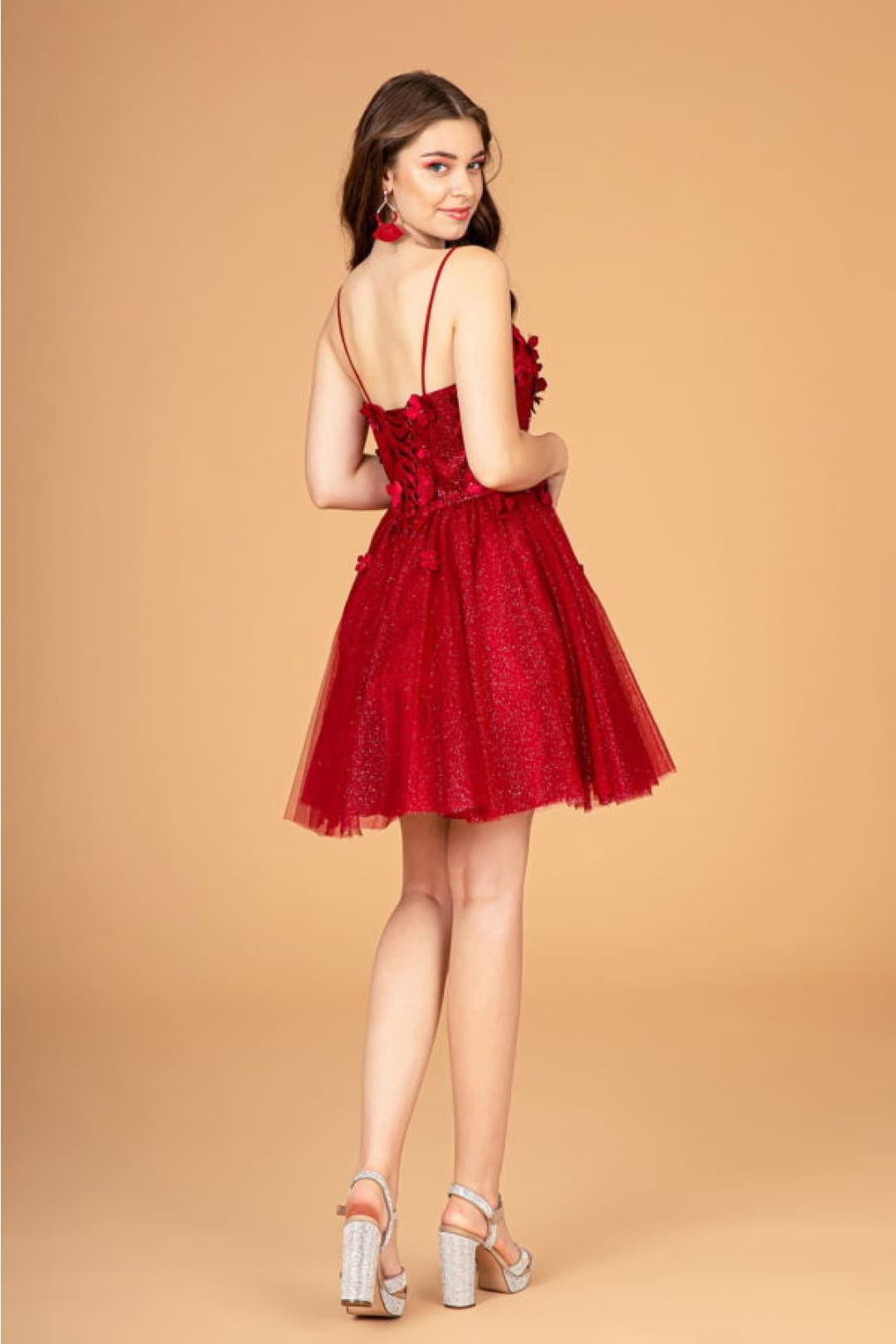 Elizabeth K GS3090 3D Floral Dress - Formal Dress Shops Elizabeth K GS3090 3D Floral Dress - Formal Dress Shops