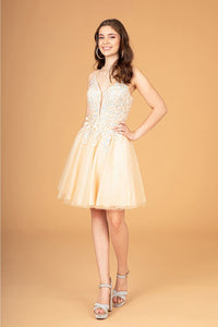 A-line Bridesmaids Dress - LAS3094 - CHAMPAGNE / XS