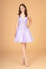 A-line Bridesmaids Dress - LAS3094 - LILAC / XS