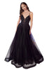 Embellished A-Line Pageant Gown 2025 Formal Evening Dress - BLACK / 12 - Dress