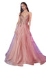 Embellished A-Line Pageant Gown 2025 Formal Evening Dress - ROSE GOLD / 6 - Dress