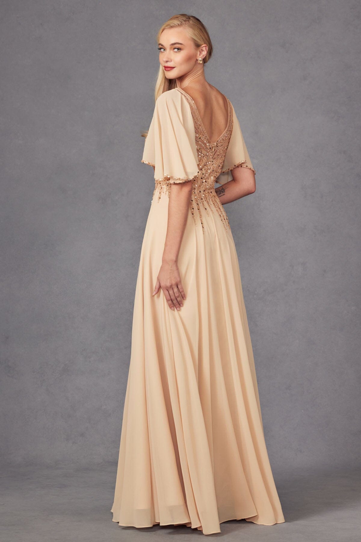 Juliet Navy Blue Long Formal Dresses
