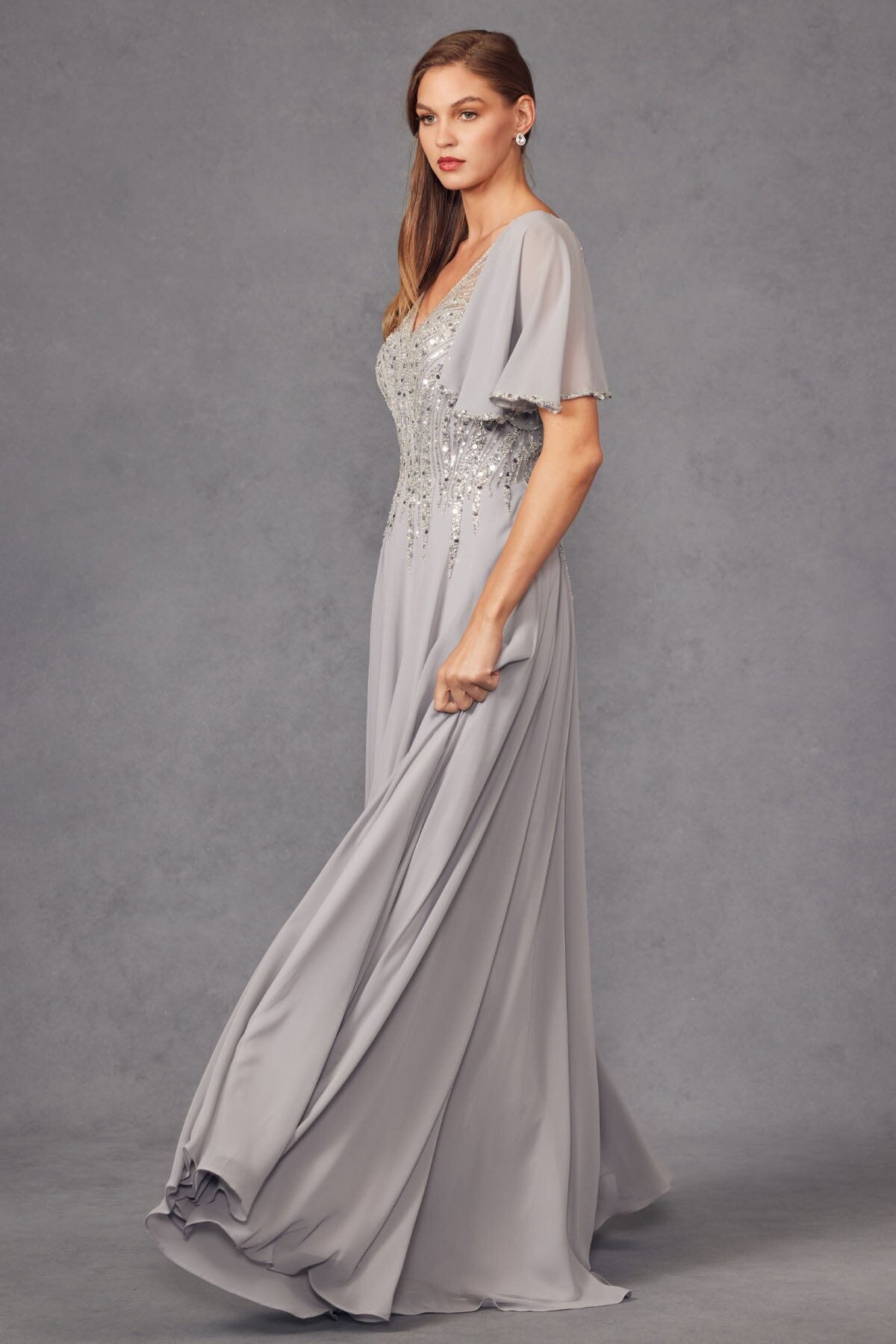 Juliet Navy Blue Long Formal Dresses