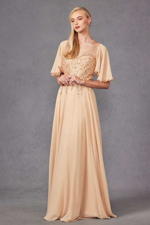 Juliet Navy Blue Long Formal Dresses