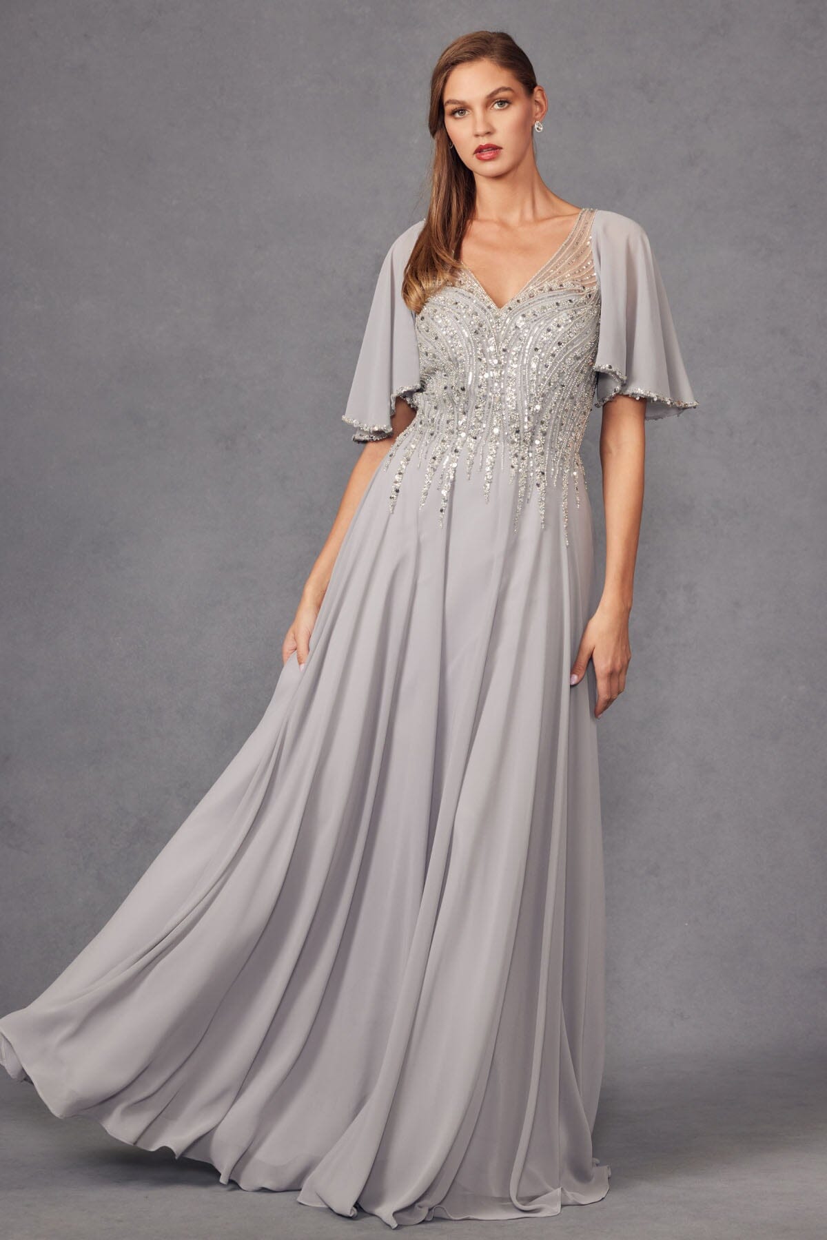 Juliet Navy Blue Long Formal Dresses