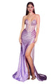 Embellished Corset Formal Gown 2025 Elegant Evening Dress - LAVENDER / 2 - Dress