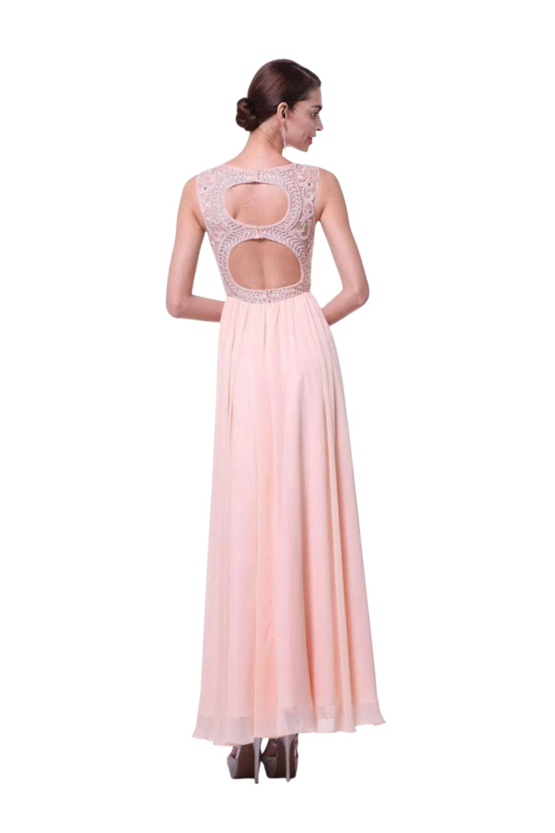 Embellished Jewel Neck A-Line Gown 2025 Elegant Evening Dress - Prom