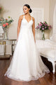 Embellished Lace Up Bridal Gown by Elizabeth K GL1916 - XS / White - Wedding Dresses