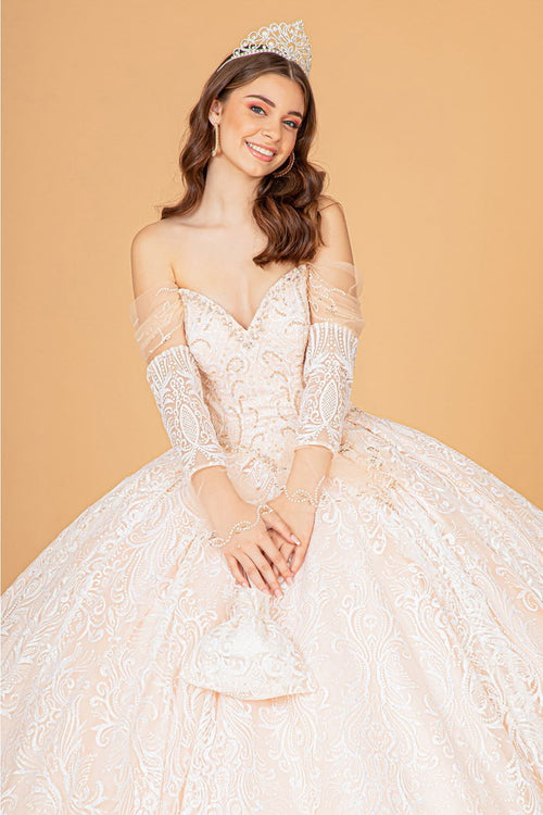 Embellished Off Shoulder Ball Gown by Elizabeth K GL3073 - Quinceanera Dresses