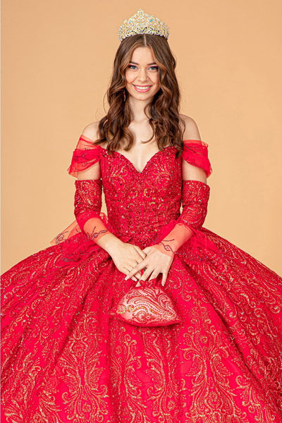 Embellished Off Shoulder Ball Gown by Elizabeth K GL3073 - Quinceanera Dresses