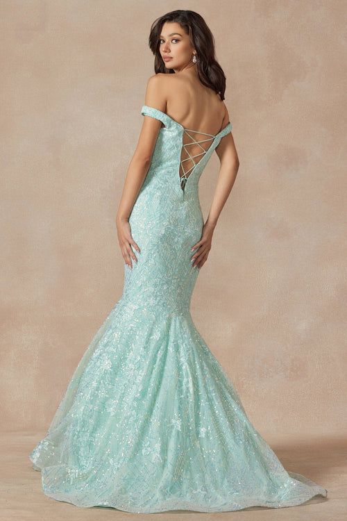 Juliet Mint Long Formal Dresses