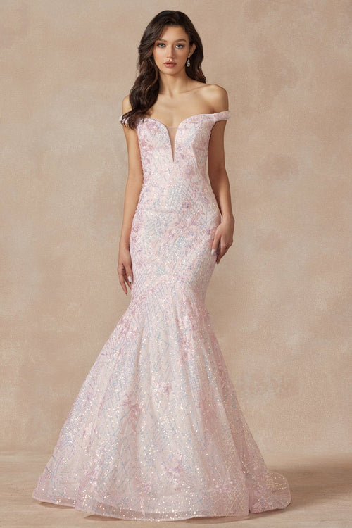 Juliet Blush Long Formal Dresses