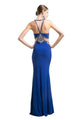 Embellished Sheer Midriff Gown 2025 Elegant Sheath Dress - Prom