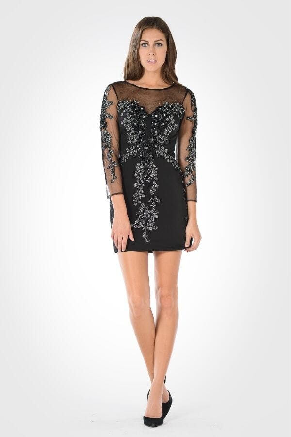 Poly USA Black Short Cocktail Dresses