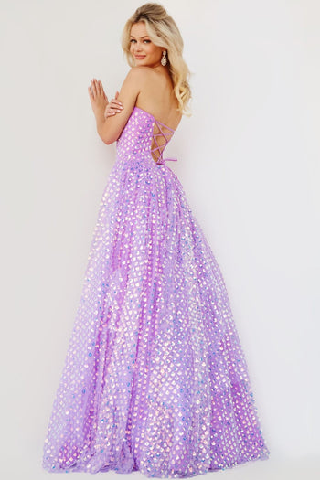 Embellished Strapless A-line Gown by Jovani 08605 - Long Formal Dresses