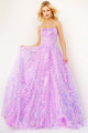 Embellished Strapless A-line Gown by Jovani 08605 - 00 / Lilac - Long Formal Dresses