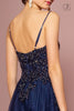 Embroidered Bodice Glitter A-line Gown by Elizabeth K GL2694 - Long Formal Dresses