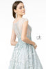 Embroidered Cap Sleeve Gown with Sheer Bodice by Elizabeth K GL2890 - Long Formal Dresses