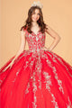 Embroidered Cape Ball Gown by Elizabeth K GL3076 - Quinceanera Dresses