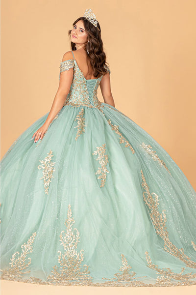 Embroidered Cold Shoulder Ball Gown by Elizabeth K GL3100 - Quinceanera Dresses