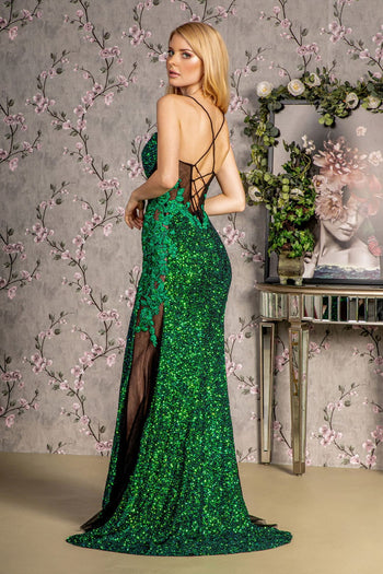Embroidered Corset Sequin Mermaid Dress by GLS Gloria GL3217 - Long Formal Dresses
