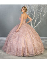 Layla K LK150 Embroidered Foliage Quinceanera Ball Gown
