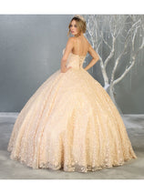 Layla K LK150 Embroidered Foliage Quinceanera Ball Gown