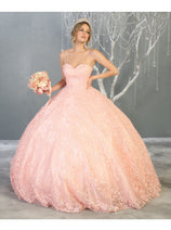 Layla K LK150 Embroidered Foliage Quinceanera Ball Gown