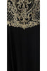 Embroidered Formal Gown - Black / 6