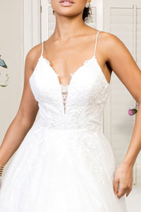Embroidered Glitter Wedding Dress by Elizabeth K GL1904 - Wedding Dresses