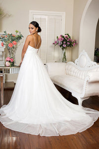 Embroidered Glitter Wedding Dress by Elizabeth K GL1904 - Wedding Dresses